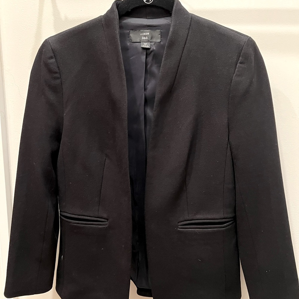 Jcrew 365 Black blazer. NWOT! Size 4P